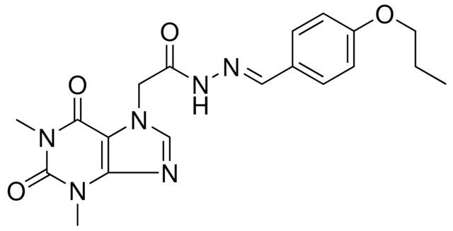 2-(1,3-DIMETHYL-2,6-DIOXO-1,2,3,6-TETRAHYDRO-7H-PURIN-7-YL)-N'-[(E)-(4-PROPOXYPHENYL)METHYLIDENE]ACETOHYDRAZIDE