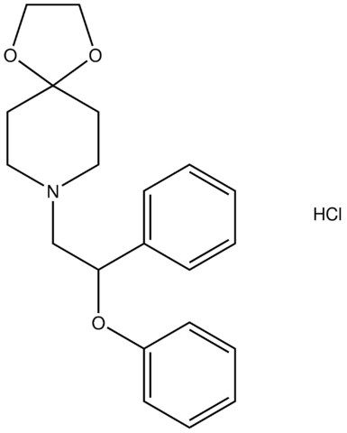 2-(1,4-dioxa-8-azaspiro[4.5]dec-8-yl)-1-phenylethyl phenyl ether hydrochloride