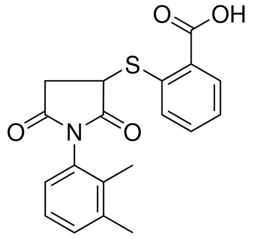 2-(1-(2,3-DIMETHYL-PHENYL)-2,5-DIOXO-PYRROLIDIN-3-YLSULFANYL)-BENZOIC ACID