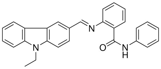 2-((9-ETHYL-9H-CARBAZOL-3-YLMETHYLENE)-AMINO)-N-PHENYL-BENZAMIDE