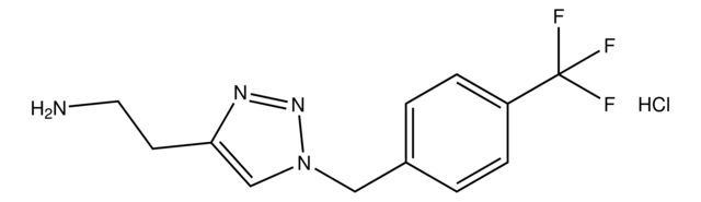 2-(1-(4-(Trifluoromethyl)benzyl)-1H-1,2,3-triazol-4-yl)ethan-1-amine hydrochloride