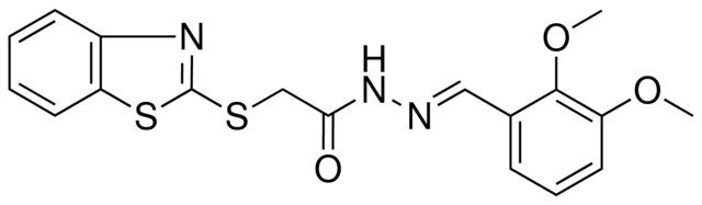 2-(1,3-BENZOTHIAZOL-2-YLSULFANYL)-N'-(2,3-DIMETHOXYBENZYLIDENE)ACETOHYDRAZIDE