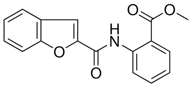 2-((BENZOFURAN-2-CARBONYL)-AMINO)-BENZOIC ACID METHYL ESTER