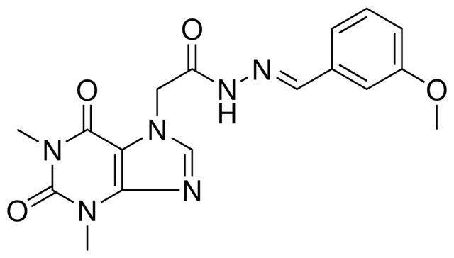 2-(1,3-DIMETHYL-2,6-DIOXO-1,2,3,6-TETRAHYDRO-7H-PURIN-7-YL)-N'-[(E)-(3-METHOXYPHENYL)METHYLIDENE]ACETOHYDRAZIDE