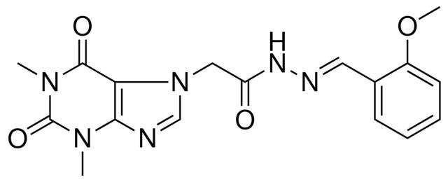 2-(1,3-DIMETHYL-2,6-DIOXO-1,2,3,6-TETRAHYDRO-7H-PURIN-7-YL)-N'-[(E)-(2-METHOXYPHENYL)METHYLIDENE]ACETOHYDRAZIDE