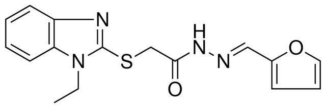 2-(1-ET-1H-BENZOIMIDAZOL-2-YLSULFANYL)-ACETIC ACID FURAN-2-YLMETHYLENE-HYDRAZIDE