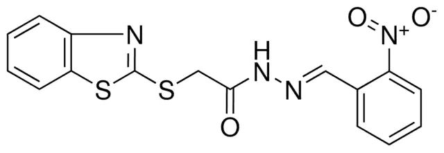 2-(1,3-BENZOTHIAZOL-2-YLSULFANYL)-N'-(2-NITROBENZYLIDENE)ACETOHYDRAZIDE