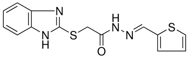 2-(1H-BENZOIMIDAZOL-2-YLSULFANYL)-ACETIC ACID THIOPHEN-2-YLMETHYLENE-HYDRAZIDE