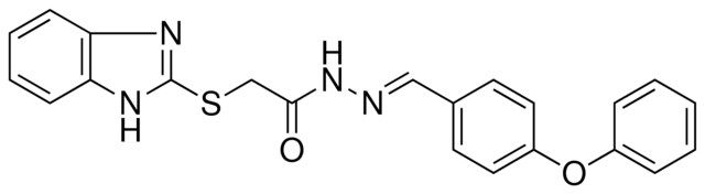 2-(1H-BENZOIMIDAZOL-2-YLSULFANYL)-ACETIC ACID (4-PHENOXY-BENZYLIDENE)-HYDRAZIDE