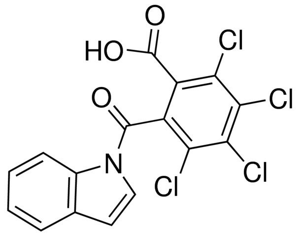 2-(1-INDOLYLCARBONYL)-3,4,5,6-TETRACHLOROBENZOIC ACID