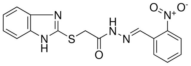 2-(1H-BENZOIMIDAZOL-2-YLSULFANYL)-ACETIC ACID (2-NITRO-BENZYLIDENE)-HYDRAZIDE