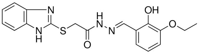 2-(1H-BENZOIMIDAZOL-2-YLSULFANYL)-ACETIC ACID (3-ETO-2-HO-BENZYLIDENE)-HYDRAZIDE