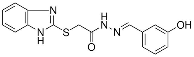 2-(1H-BENZOIMIDAZOL-2-YLSULFANYL)-ACETIC ACID (3-HYDROXY-BENZYLIDENE)-HYDRAZIDE