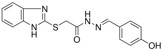 2-(1H-BENZOIMIDAZOL-2-YLSULFANYL)-ACETIC ACID (4-HYDROXY-BENZYLIDENE)-HYDRAZIDE