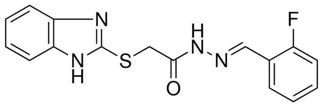 2-(1H-BENZOIMIDAZOL-2-YLSULFANYL)-ACETIC ACID (2-FLUORO-BENZYLIDENE)-HYDRAZIDE