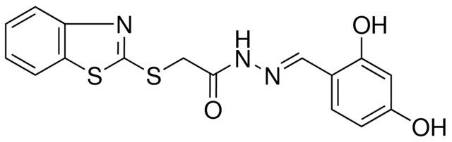 2-(1,3-BENZOTHIAZOL-2-YLSULFANYL)-N'-(2,4-DIHYDROXYBENZYLIDENE)ACETOHYDRAZIDE