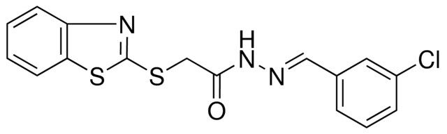 2-(1,3-BENZOTHIAZOL-2-YLSULFANYL)-N'-(3-CHLOROBENZYLIDENE)ACETOHYDRAZIDE