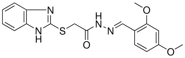 2-(1H-BENZOIMIDAZOL-2-YLSULFANYL)-ACETIC ACID (2,4-DI-MEO-BENZYLIDENE)-HYDRAZIDE