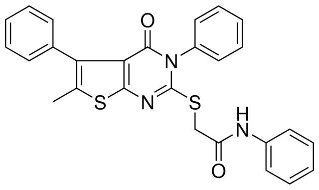 2-[(6-METHYL-4-OXO-3,5-DIPHENYL-3,4-DIHYDROTHIENO[2,3-D]PYRIMIDIN-2-YL)SULFANYL]-N-PHENYLACETAMIDE