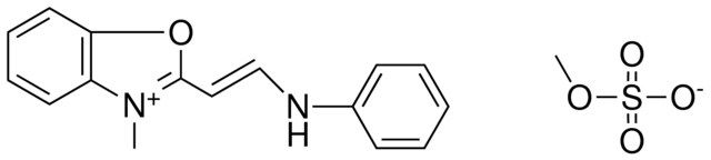 2-[(E)-2-ANILINOETHENYL]-3-METHYL-1,3-BENZOXAZOL-3-IUM METHYL SULFATE