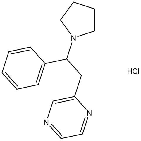 2-[2-phenyl-2-(1-pyrrolidinyl)ethyl]pyrazine hydrochloride