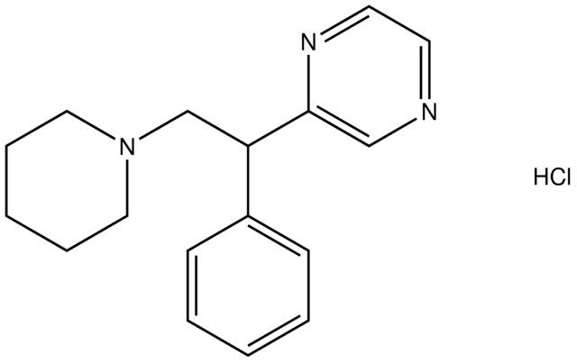 2-[1-phenyl-2-(1-piperidinyl)ethyl]pyrazine hydrochloride