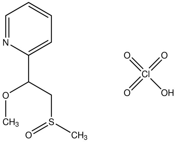 2-[1-methoxy-2-(methylsulfinyl)ethyl]pyridine, perchlorate salt