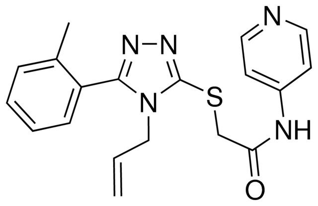 2-{[4-ALLYL-5-(2-METHYLPHENYL)-4H-1,2,4-TRIAZOL-3-YL]SULFANYL}-N-(4-PYRIDINYL)ACETAMIDE