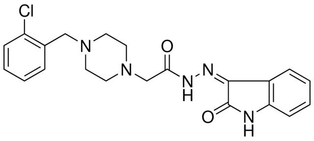 2-[4-(2-CHLOROBENZYL)-1-PIPERAZINYL]-N'-[(3Z)-2-OXO-1,2-DIHYDRO-3H-INDOL-3-YLIDENE]ACETOHYDRAZIDE