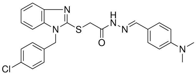 2-{[1-(4-CHLOROBENZYL)-1H-BENZIMIDAZOL-2-YL]SULFANYL}-N'-{(E)-[4-(DIMETHYLAMINO)PHENYL]METHYLIDENE}ACETOHYDRAZIDE