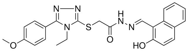 2-{[4-ETHYL-5-(4-METHOXYPHENYL)-4H-1,2,4-TRIAZOL-3-YL]SULFANYL}-N'-[(E)-(2-HYDROXY-1-NAPHTHYL)METHYLIDENE]ACETOHYDRAZIDE