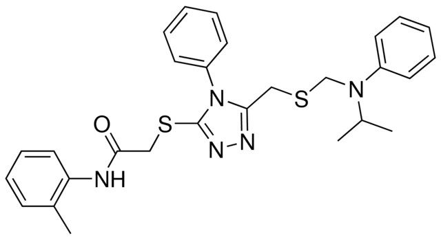 2-{[5-({[(ISOPROPYLANILINO)METHYL]SULFANYL}METHYL)-4-PHENYL-4H-1,2,4-TRIAZOL-3-YL]SULFANYL}-N-(2-METHYLPHENYL)ACETAMIDE