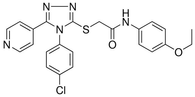 2-{[4-(4-CHLOROPHENYL)-5-(4-PYRIDINYL)-4H-1,2,4-TRIAZOL-3-YL]SULFANYL}-N-(4-ETHOXYPHENYL)ACETAMIDE