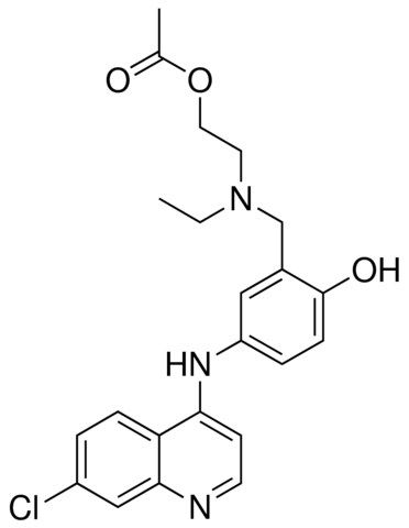 2-[{5-[(7-chloro-4-quinolinyl)amino]-2-hydroxybenzyl}(ethyl)amino]ethyl acetate