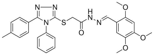 2-{[5-(4-METHYLPHENYL)-4-PHENYL-4H-1,2,4-TRIAZOL-3-YL]SULFANYL}-N'-[(E)-(2,4,5-TRIMETHOXYPHENYL)METHYLIDENE]ACETOHYDRAZIDE