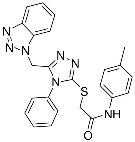 2-{[5-(1H-1,2,3-BENZOTRIAZOL-1-YLMETHYL)-4-PHENYL-4H-1,2,4-TRIAZOL-3-YL]SULFANYL}-N-(4-METHYLPHENYL)ACETAMIDE