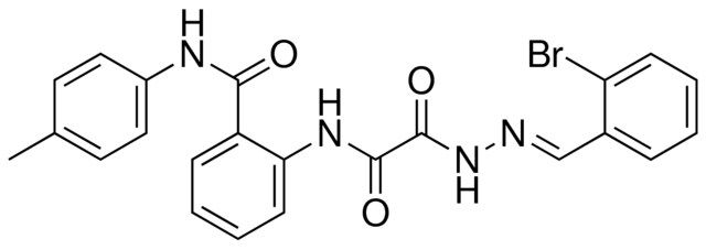 2-(((2-(2-BROMOBENZYLIDENE)HYDRAZINO)(OXO)AC)AMINO)-N-(4-METHYLPHENYL)BENZAMIDE