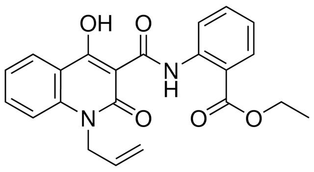 2-((1-ALLYL-4-HO-2-OXO-1,2-2H-QUINOLINE-3-CARBONYL)-AMINO)-BENZOIC ACID ET ESTER