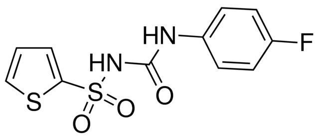 2-({[(4-fluoroanilino)carbonyl]amino}sulfonyl)thiophene