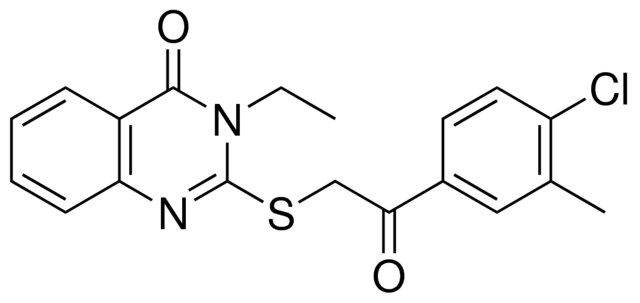 2-((2-(4-CHLORO-3-METHYLPHENYL)-2-OXOETHYL)THIO)-3-ETHYL-4(3H)-QUINAZOLINONE