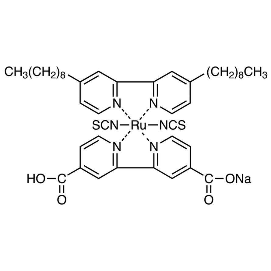 Bis(isothiocyanato)(2,2'-bipyridyl-4,4'-dicarboxylato)(4,4'-dinonyl-2,2'-bipyridyl)ruthenium(II) Sodium Salt