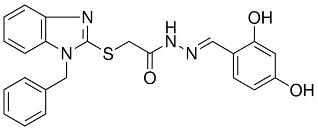 2-[(1-BENZYL-1H-BENZIMIDAZOL-2-YL)SULFANYL]-N'-[(E)-(2,4-DIHYDROXYPHENYL)METHYLIDENE]ACETOHYDRAZIDE