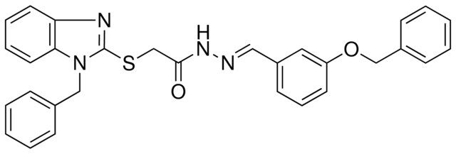 2-[(1-BENZYL-1H-BENZIMIDAZOL-2-YL)SULFANYL]-N'-{(E)-[3-(BENZYLOXY)PHENYL]METHYLIDENE}ACETOHYDRAZIDE