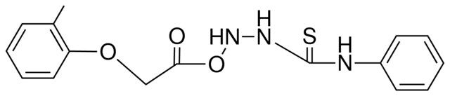 2-{[(2-METHYLPHENOXY)ACETYL]OXY}-N-PHENYLHYDRAZINECARBOTHIOAMIDE