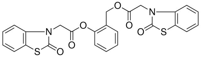 2-{[(2-OXO-1,3-BENZOTHIAZOL-3(2H)-YL)ACETYL]OXY}BENZYL (2-OXO-1,3-BENZOTHIAZOL-3(2H)-YL)ACETATE