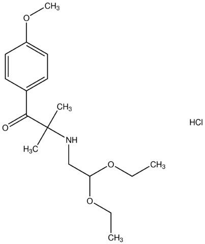 2-[(2,2-diethoxyethyl)amino]-1-(4-methoxyphenyl)-2-methyl-1-propanone hydrochloride