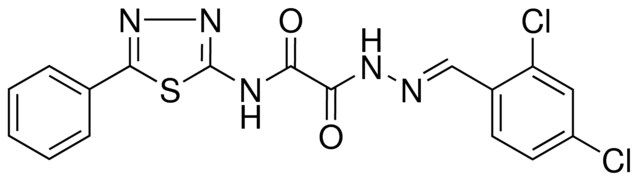 2-[(2E)-2-(2,4-DICHLOROBENZYLIDENE)HYDRAZINO]-2-OXO-N-(5-PHENYL-1,3,4-THIADIAZOL-2-YL)ACETAMIDE