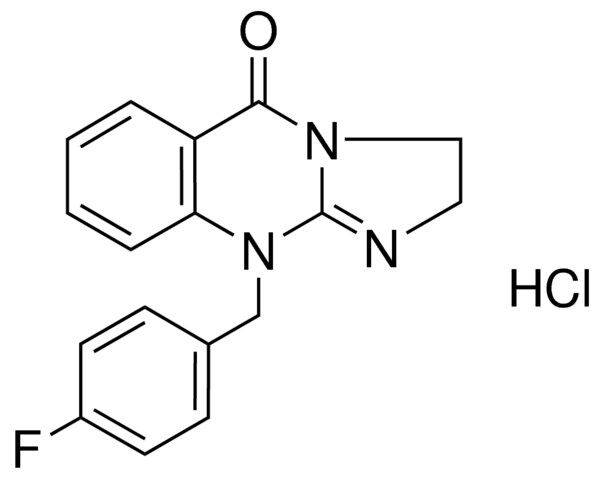 10-(4-FLUOROBENZYL)-2,10-DIHYDROIMIDAZO-(2,1-B)QUINAZOLIN-5(3H)-ONE HCL