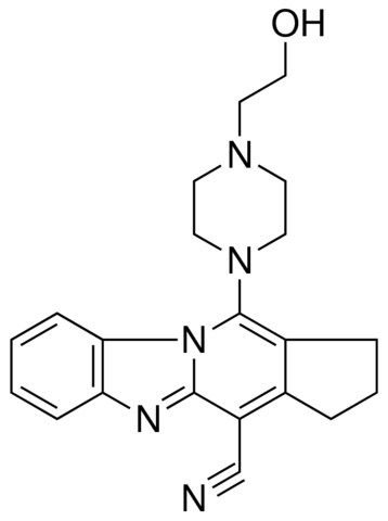 11-[4-(2-HYDROXYETHYL)-1-PIPERAZINYL]-2,3-DIHYDRO-1H-CYCLOPENTA[4,5]PYRIDO[1,2-A]BENZIMIDAZOLE-4-CARBONITRILE