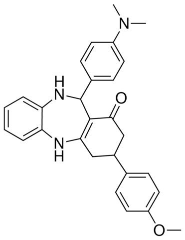 11-[4-(DIMETHYLAMINO)PHENYL]-3-(4-METHOXYPHENYL)-2,3,4,5,10,11-HEXAHYDRO-1H-DIBENZO[B,E][1,4]DIAZEPIN-1-ONE